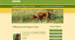 Desktop Screenshot of jagdhund-magyar-vizsla.de