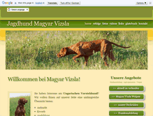 Tablet Screenshot of jagdhund-magyar-vizsla.de